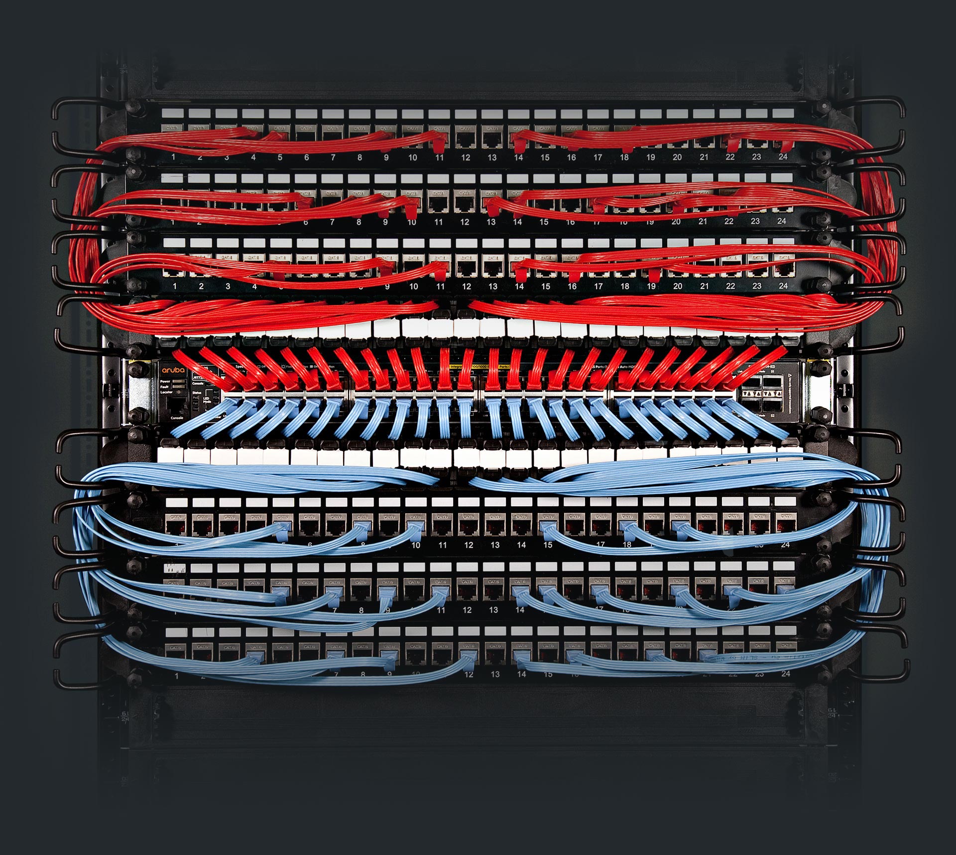 PATCHBOX® structured fiber optic cabling system for network