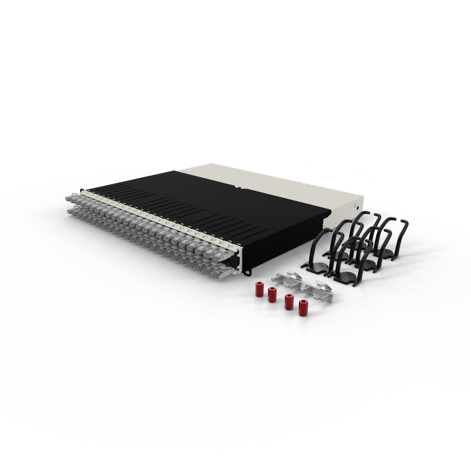 Deben Racks Cat Cable Management System for Cat.6a – 8RU | PATCHBOX
