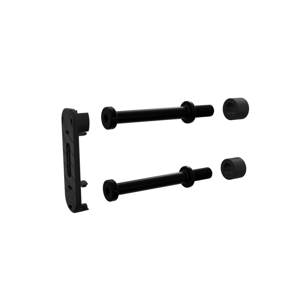 Kabelmanagement für Rack und Gerätebefestigungsclip Patchcatch Solo mit /dev/mount, M6-Käfigmutter und patchbox.one Mounting Rails