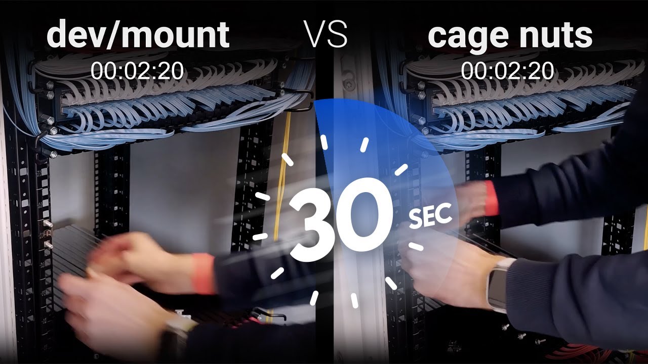 /dev/mount vs cage nuts