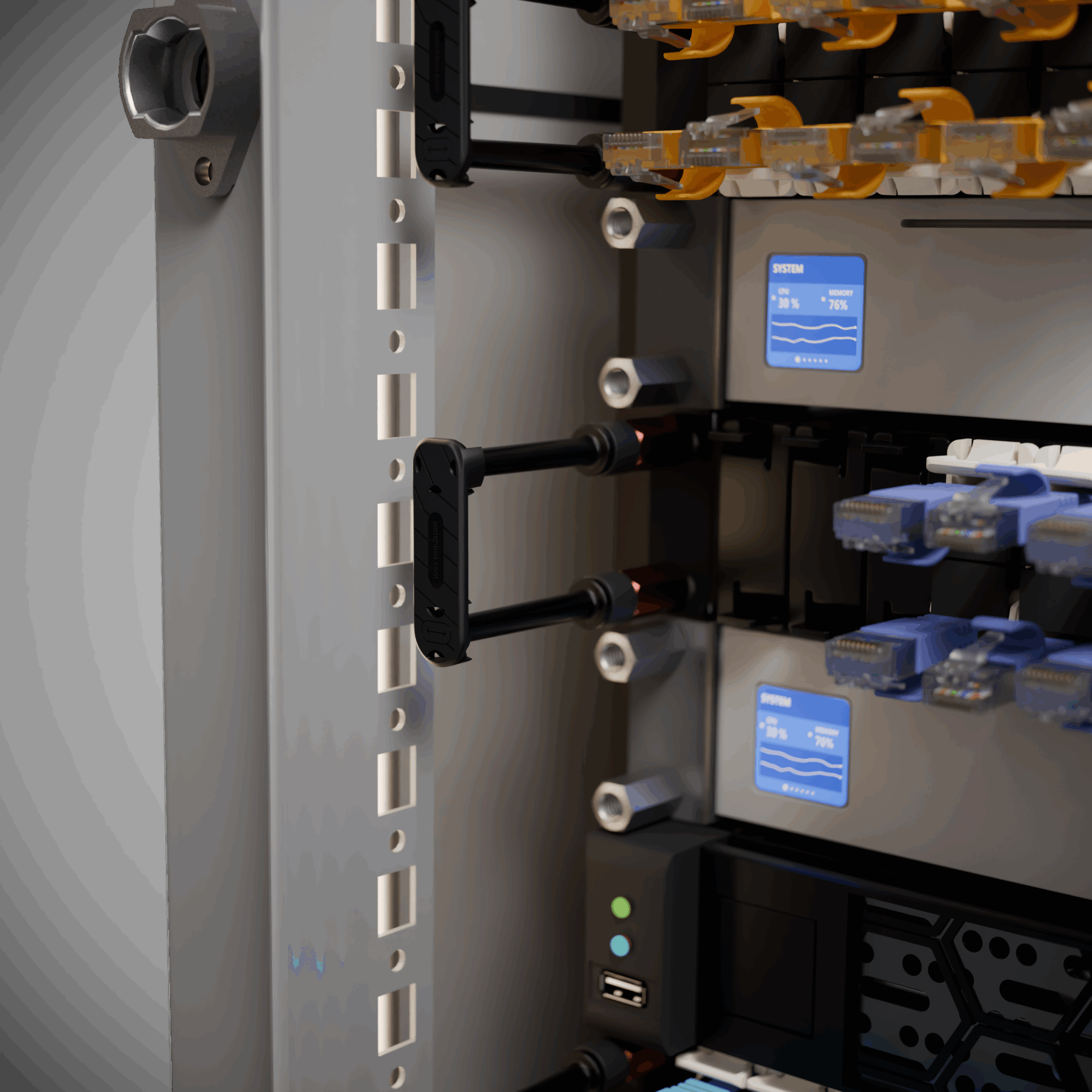 0RU Rack Cable Management: Patchcatch Solo by PATCHBOX